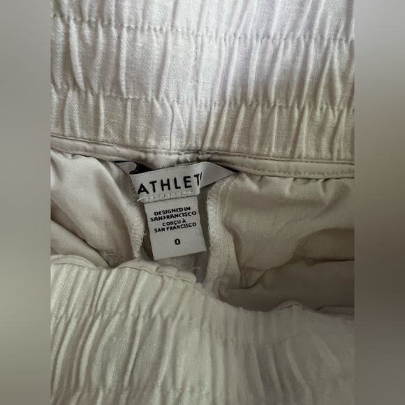 Athleta White Linen Pants - Picture 3 of 3